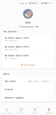 Screenshot of the application Zepp Life - #3