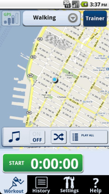 Screenshot of the application CardioTrainer - #4