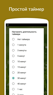 Screenshot of the application Sounds of rain - sleep, relaxation - #6