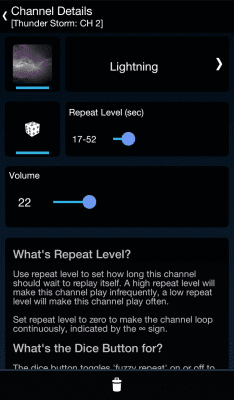 Screenshot of the application Ambio - Sounds of Sleep - #6