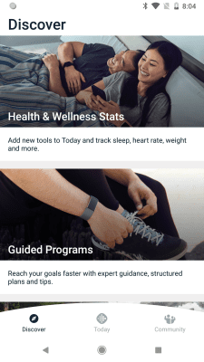 Screenshot of the application Fitbit - #2