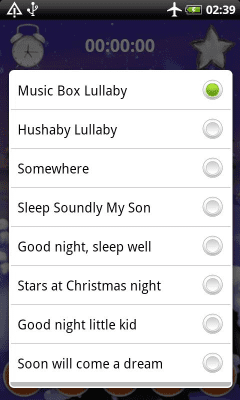 Screenshot of the application Baby Sleep Lullaby Music Box - #2