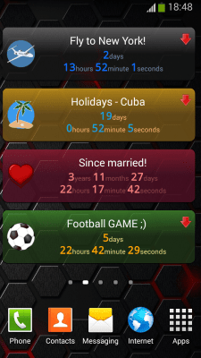 Screenshot of the application Countdown timer - #2