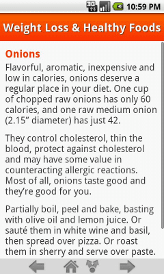 Screenshot of the application Weight Loss & Healthy Foods - #3