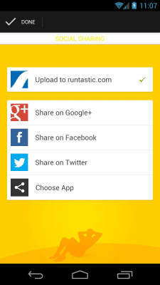 Screenshot of the application Runtastic Sit-Ups Press - #7