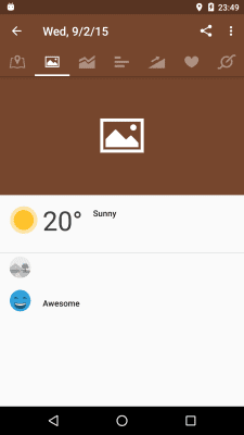 Screenshot of the application Runtastic Mountain Bike - #8