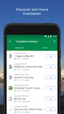 Screenshot of the application Geocaching - #6