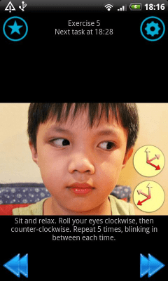 Screenshot of the application Eye Trainer - #2