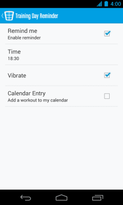 Screenshot of the application Runtastic Six Pack Perfect abs - #8