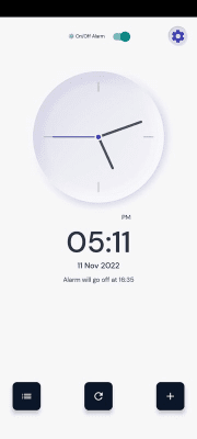 Screenshot of the application Funny Clock - #2