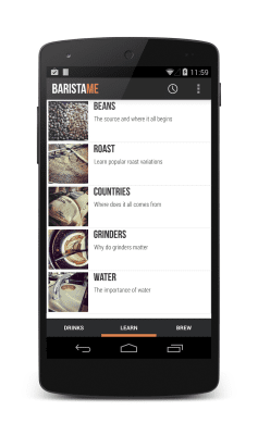 Screenshot of the application Baristame - Coffee Guide FREE - #4