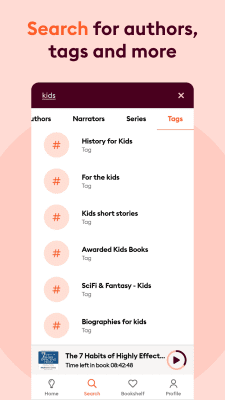 Screenshot of the application Storytel - Audiobooks by subscription - #7