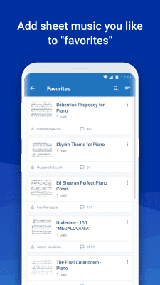 Screenshot of the application MuseScore Andriod - #4