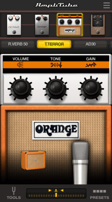 Screenshot of the application AmpliTube UA - #4