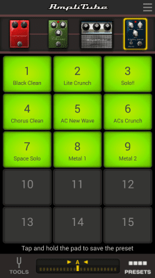 Screenshot of the application AmpliTube UA - #8