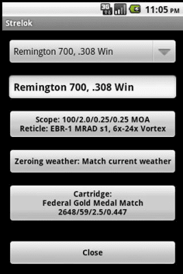 Screenshot of the application Shooter. Ballistic calculator. - #5