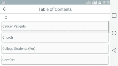 Screenshot of the application Bible Verses - #7