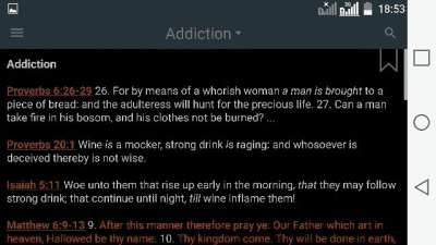 Screenshot of the application Bible Verses - #11