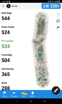 Screenshot of the application Golfshot: Golf GPS - #10