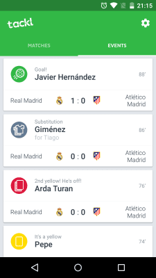 Screenshot of the application Tackl for Messenger - #2