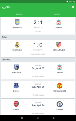 Screenshot of the application Tackl for Messenger - #13