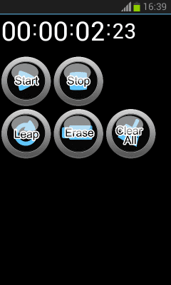 Screenshot of the application Stopwatch App Free - #2