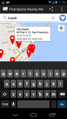 Screenshot of the application Find Sports Nearby Me - #2