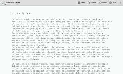 Screenshot of the application MobilePDFViewer (Free) - #2