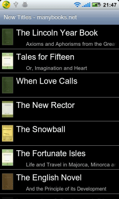 Screenshot of the application Open Book Reader - #2