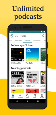 Screenshot of the application Scribd: Audiobooks & ebooks - #3