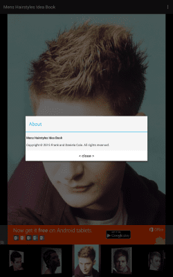 Screenshot of the application Men's hairstyles Idea Book - #2