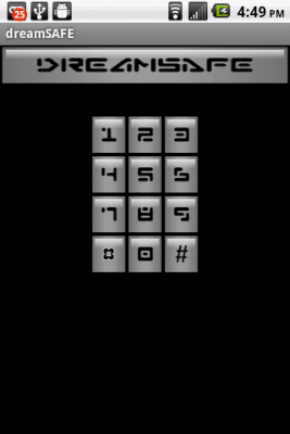 Screenshot of the application Dream Safe - #2