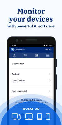 Screenshot of the application Covenant Eyes - #2