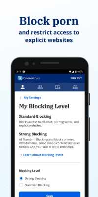 Screenshot of the application Covenant Eyes - #3