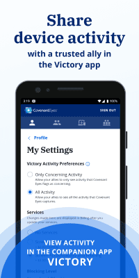 Screenshot of the application Covenant Eyes - #4