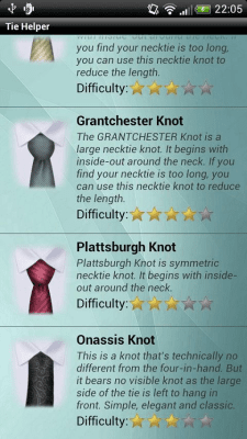 Screenshot of the application Tie Platinum Tie - #5