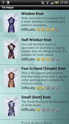 Screenshot of the application Tie Platinum Tie - #8