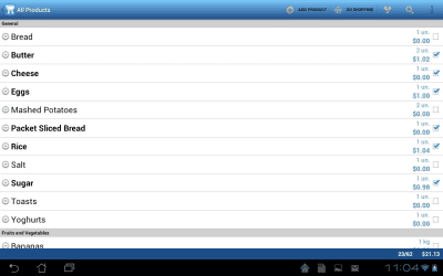 Screenshot of the application Pocket Shopping Lite - #8
