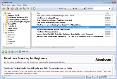 Screenshot of the application YeahReader - #6
