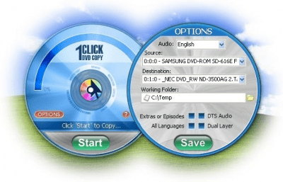 Screenshot of the application 1Click DVD Copy - #1