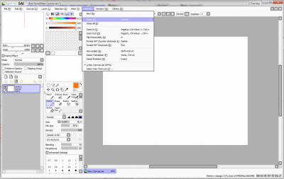 Screenshot of the application PaintTool SAI - #4