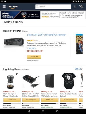 Screenshot of the application Amazon for Tablets - #5