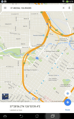 Screenshot of the application Simple GPS Coordinate Display - #9