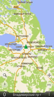 Screenshot of the application TourMap GPS navigator - #3
