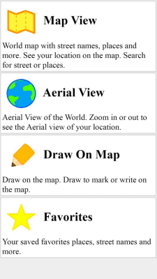Screenshot of the application Maps with aerial view - #2