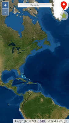 Screenshot of the application Maps with aerial view - #3