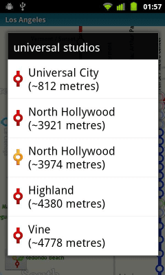 Screenshot of the application Los Angeles (Metro 24) - #4