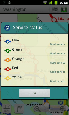 Screenshot of the application Washington, DC (Metro 24) - #2