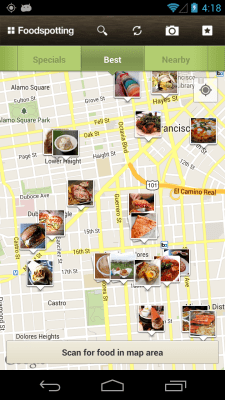 Screenshot of the application Foodspotting - #2