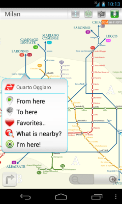 Screenshot of the application Milan (Metro 24) - #3